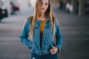 veste en jean femme