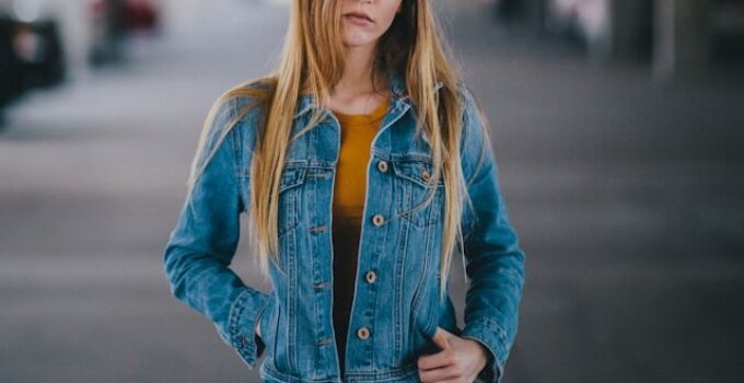 veste en jean femme