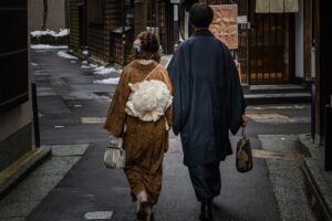 couple en kimono