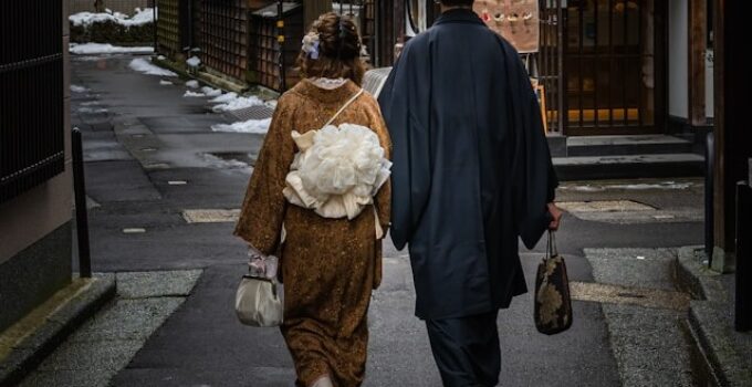 couple en kimono